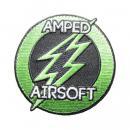 Amped Airsoft　ベルクロ　ロゴ　パッチ　3'