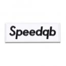 SpeedQB　ボックス ロゴ パッチ　ホワイト