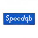 SpeedQB　ボックス ロゴ パッチ　ブルー