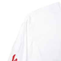 SpeedQB　スープラ　ロング スリーブ Tシャツ　ホワイト(レッド ロゴ)
