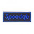 SpeedQB　ボックス ロゴ パッチ　ロイヤル