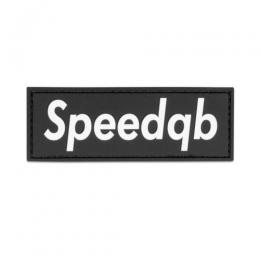 SpeedQB　ボックス ロゴ パッチ　PVC　ブラック